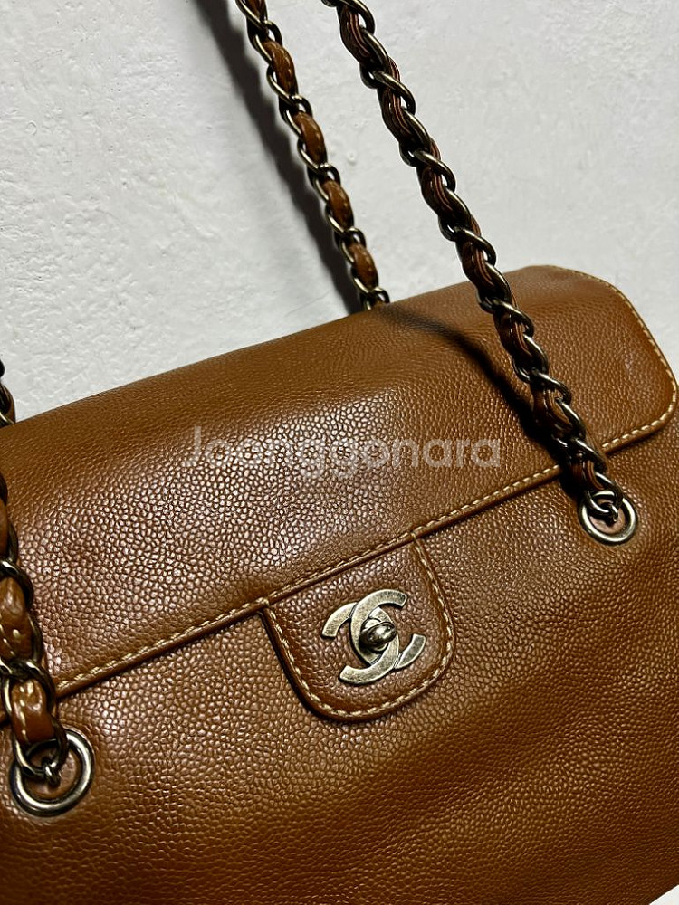 샤넬 캐비어 체인 숄더백--1