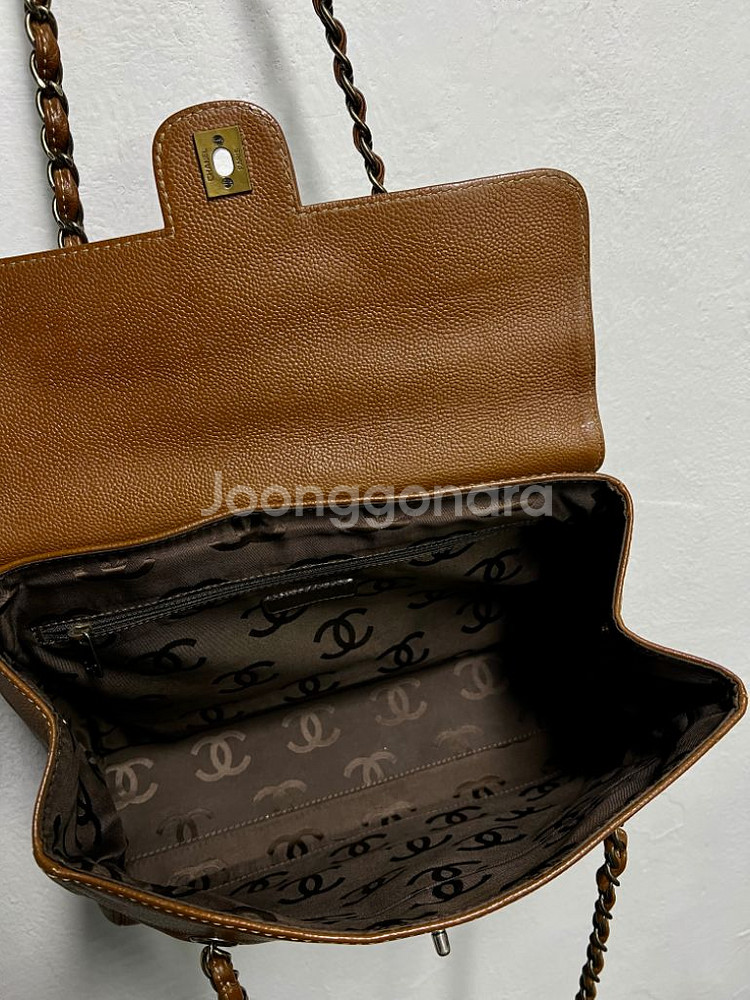 샤넬 캐비어 체인 숄더백--6