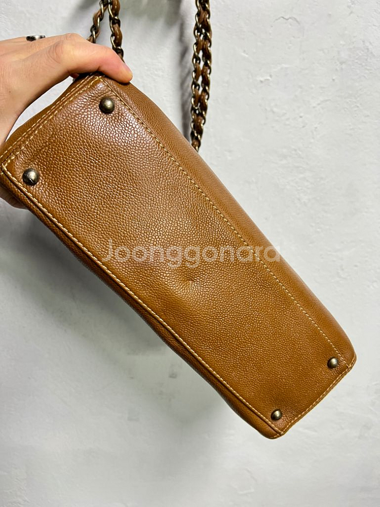 샤넬 캐비어 체인 숄더백--5