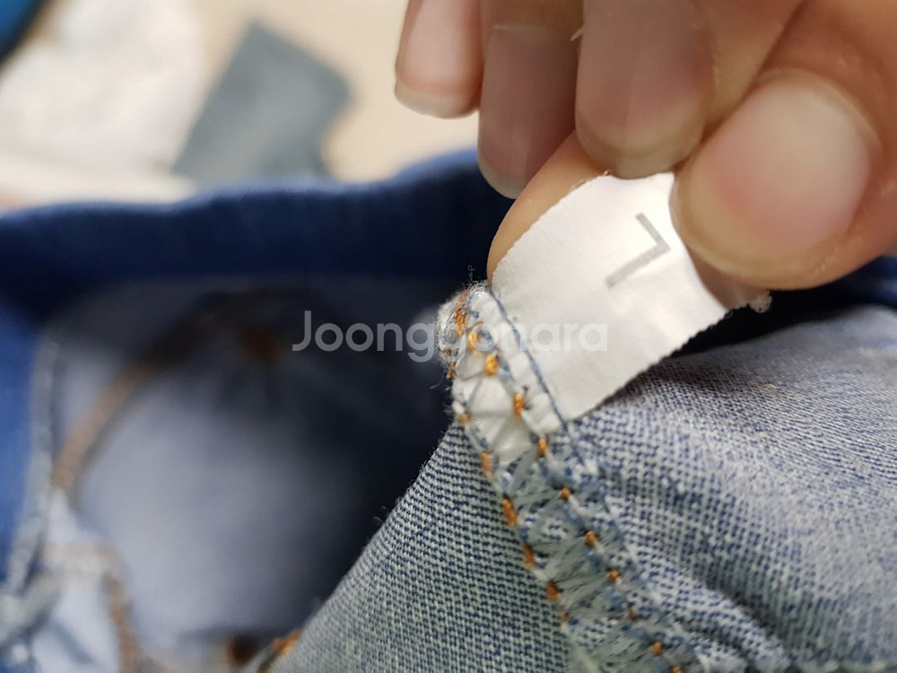 새제품 밴딩청바지--1