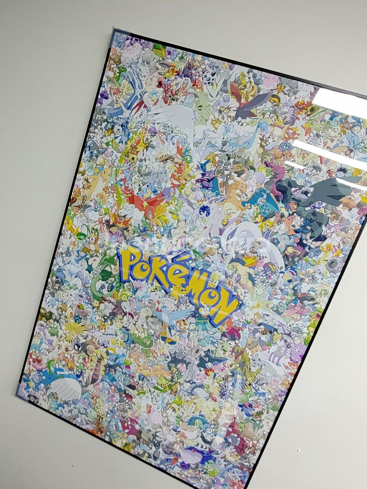 포켓몬스터 초대형 그림 액자 대형 인테리어 소품 피카츄--6
