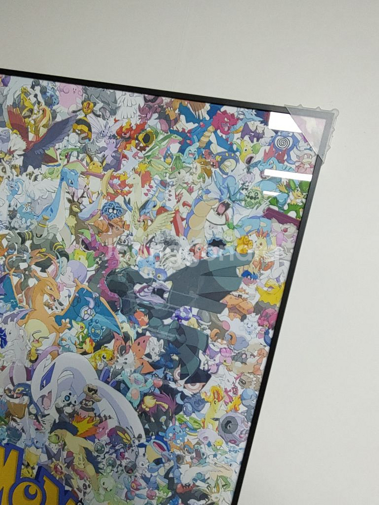포켓몬스터 초대형 그림 액자 대형 인테리어 소품 피카츄--9