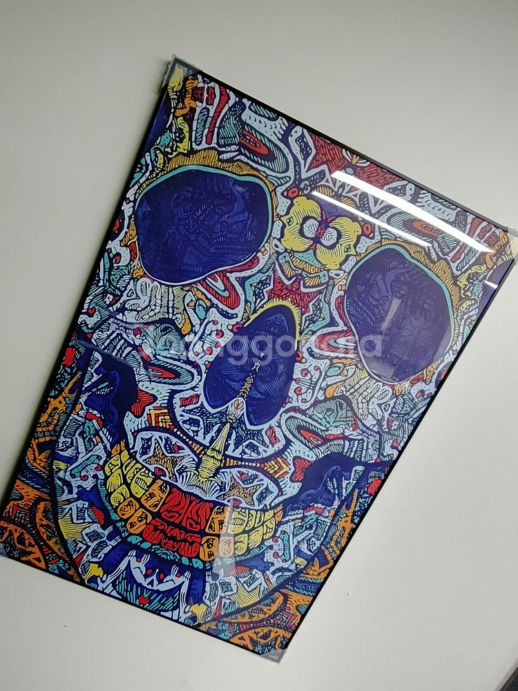 초대형 해골 팝아트 대형 그림 액자 대형 인테리어 소품--1