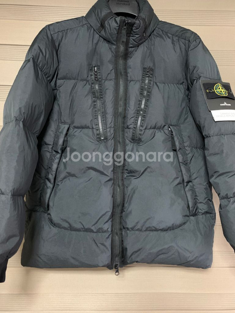 21fw 스톤아일랜드 가먼트다이드 크링클랩스 논후드 L--1