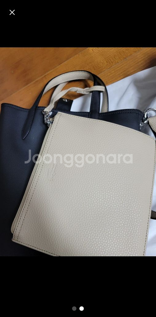 라코스테 토트 크로스백--1