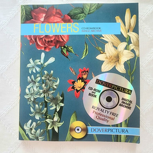 빈티지 꽃 이미지 일러스트 (cd포함) 디자인소스
