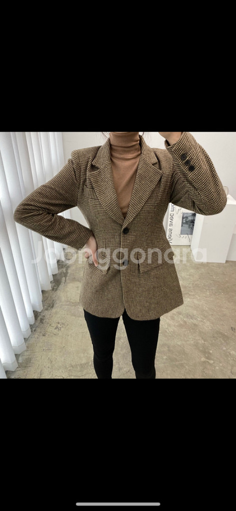 (새상품)하운드체크 헤링본자켓 팝니다--1