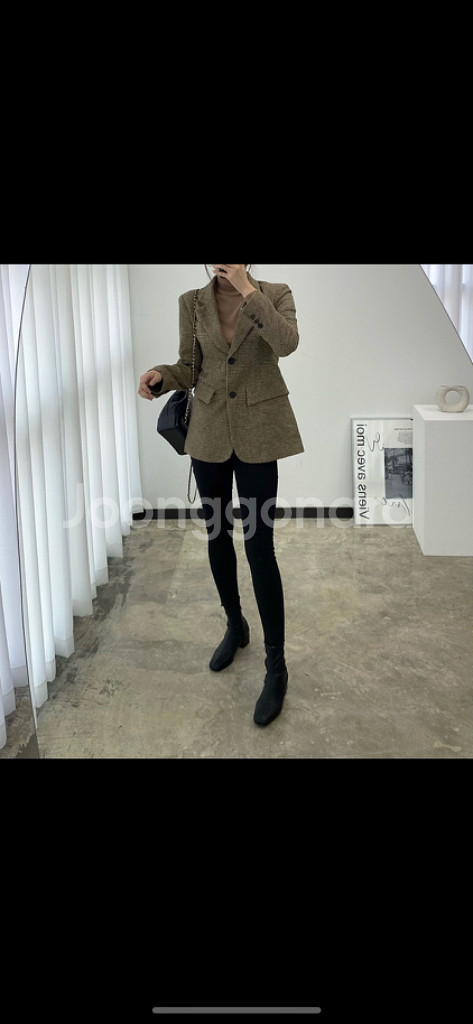 (새상품)하운드체크 헤링본자켓 팝니다--2