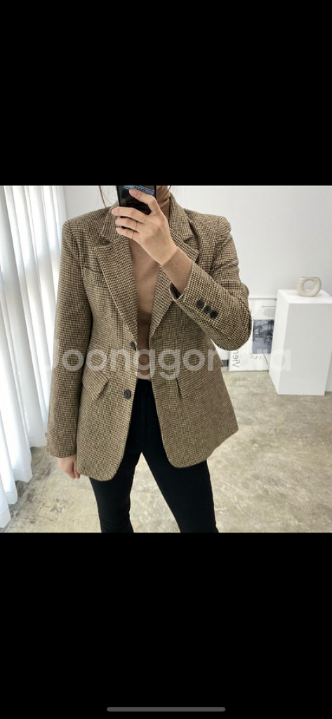 (새상품)하운드체크 헤링본자켓 팝니다--4