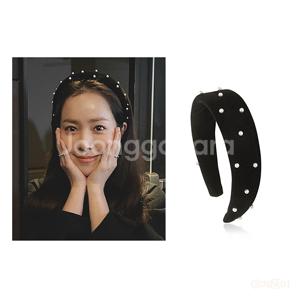 빈티지헐리우드 벨라 벨벳 헤어밴드--1