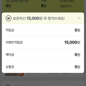Gs shop 15000원