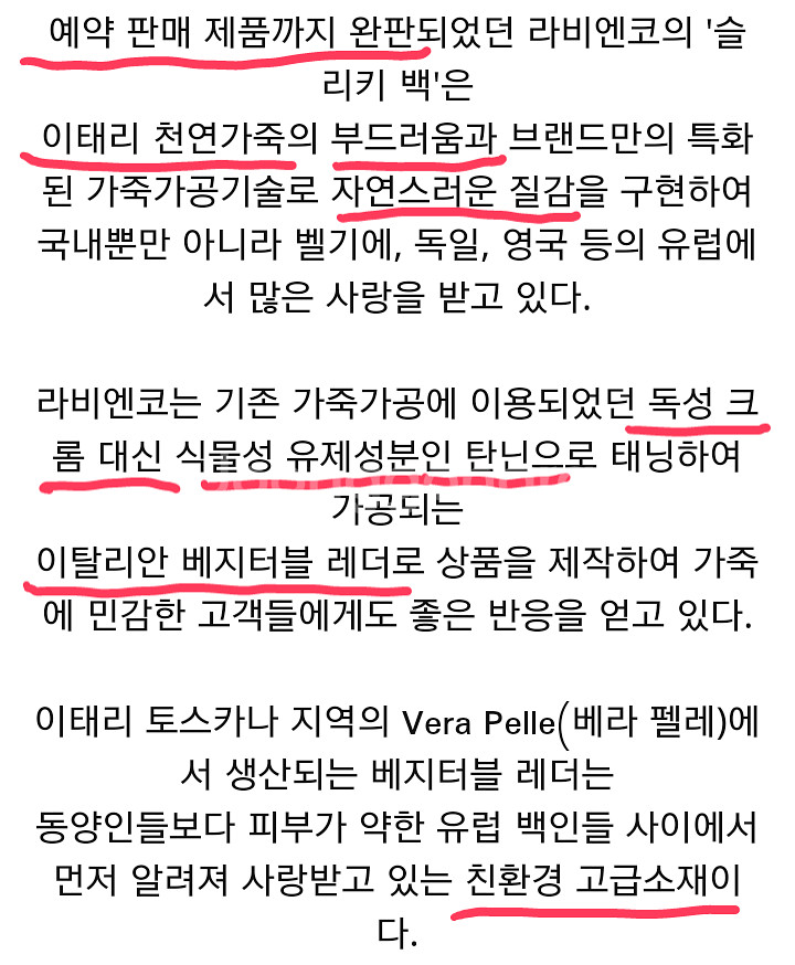 라비엔코 뉴 슬리키백 숄더백 토트백 크로스백 빅백--1
