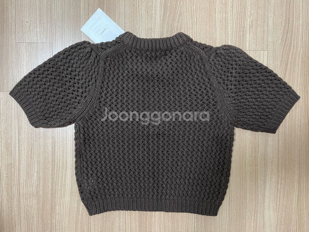 BALLOON SLEEVE CROCHET PULLOVE--5