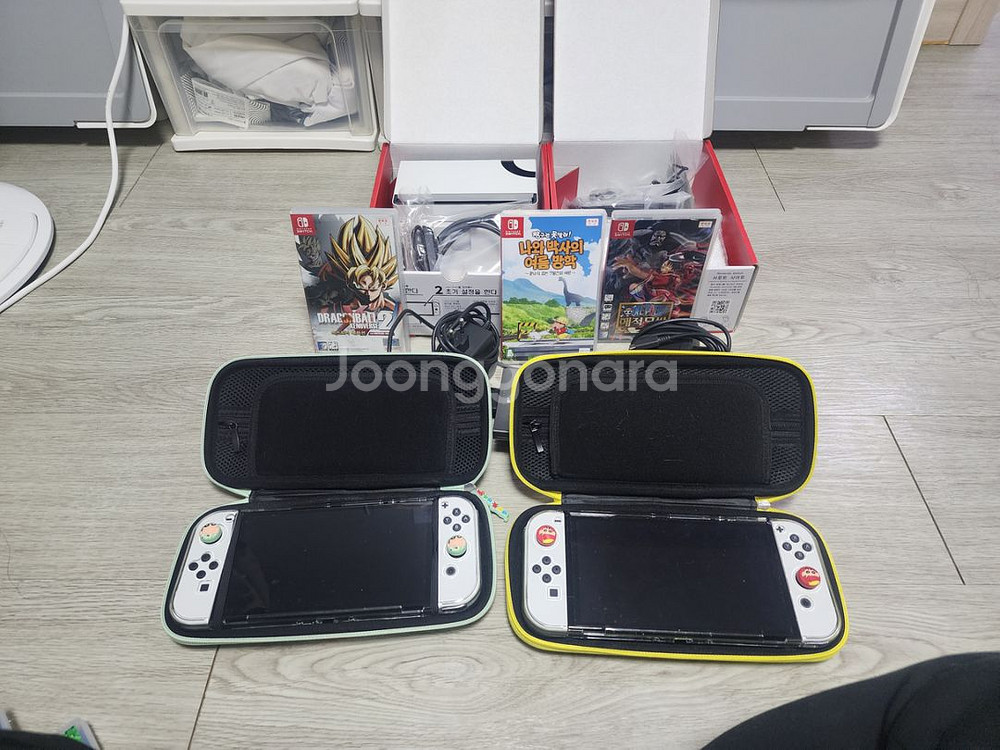 닌텐도스위치 oled 두대분 판매 (민트색 팔림)--0