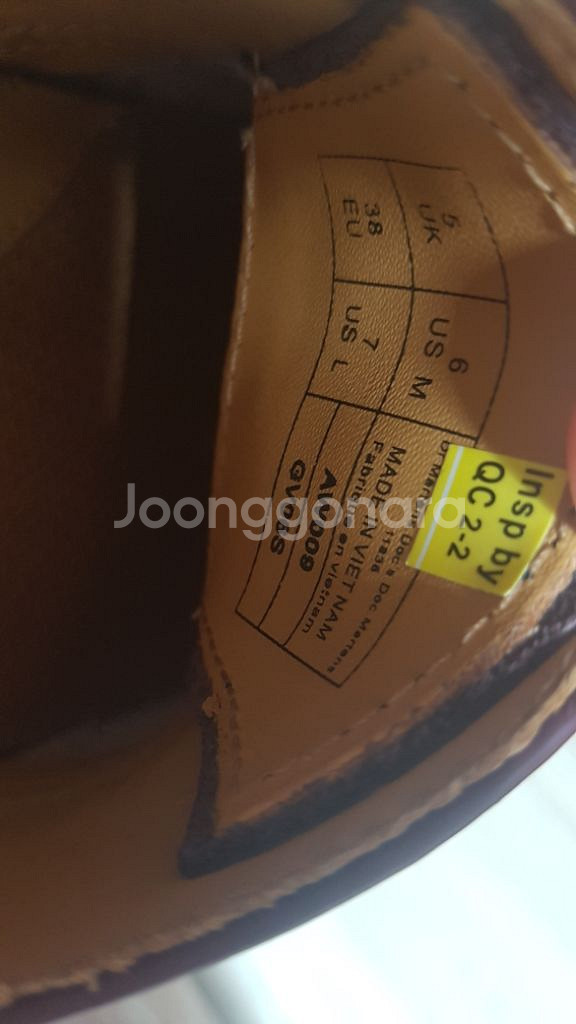 닥터마틴 1461 스무스 체리 uk5 240--5