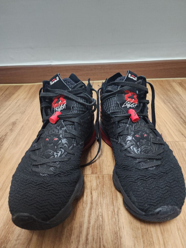 나이키 농구화 르브론17 검빨(275, 중고)--0
