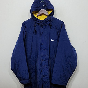 (L) 나이키 올드스쿨 후드점퍼 빅로고 안감누빔 자켓