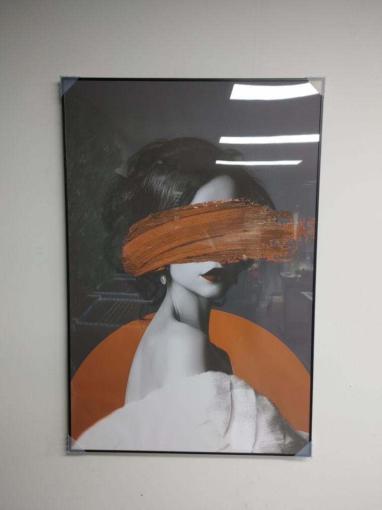 에르메스 풍 대형 그림 액자 럭셔리 여인 인테리어 소품