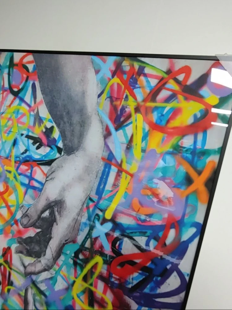 미켈란젤로 천지창조 대형 팝아트 그림 액자 인테리어소품 이미지