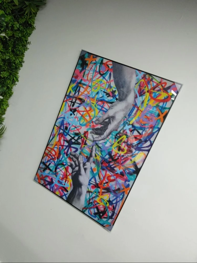 미켈란젤로 천지창조 대형 팝아트 그림 액자 인테리어소품 이미지