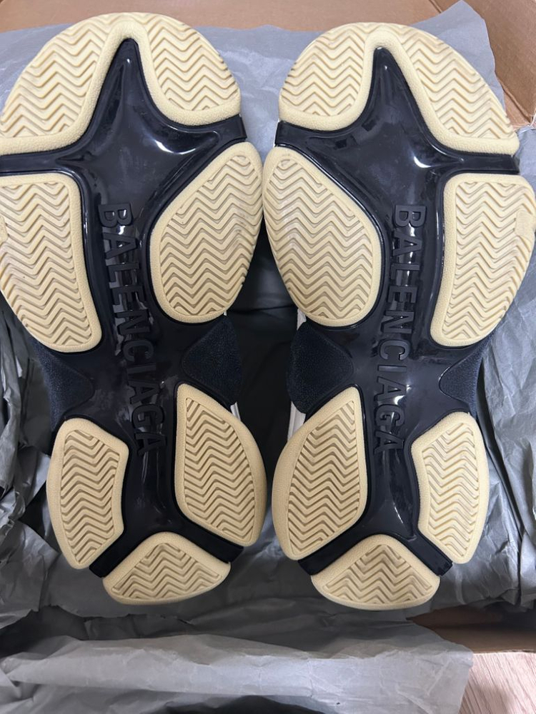 [정품] 발렌시아가 트리플s_블랙 옐로우 화이트 37 이미지