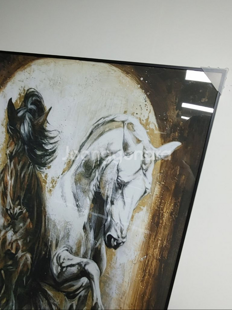 성공 말그림 말액자 대형 유화 그림 액자 인테리어 소품--3