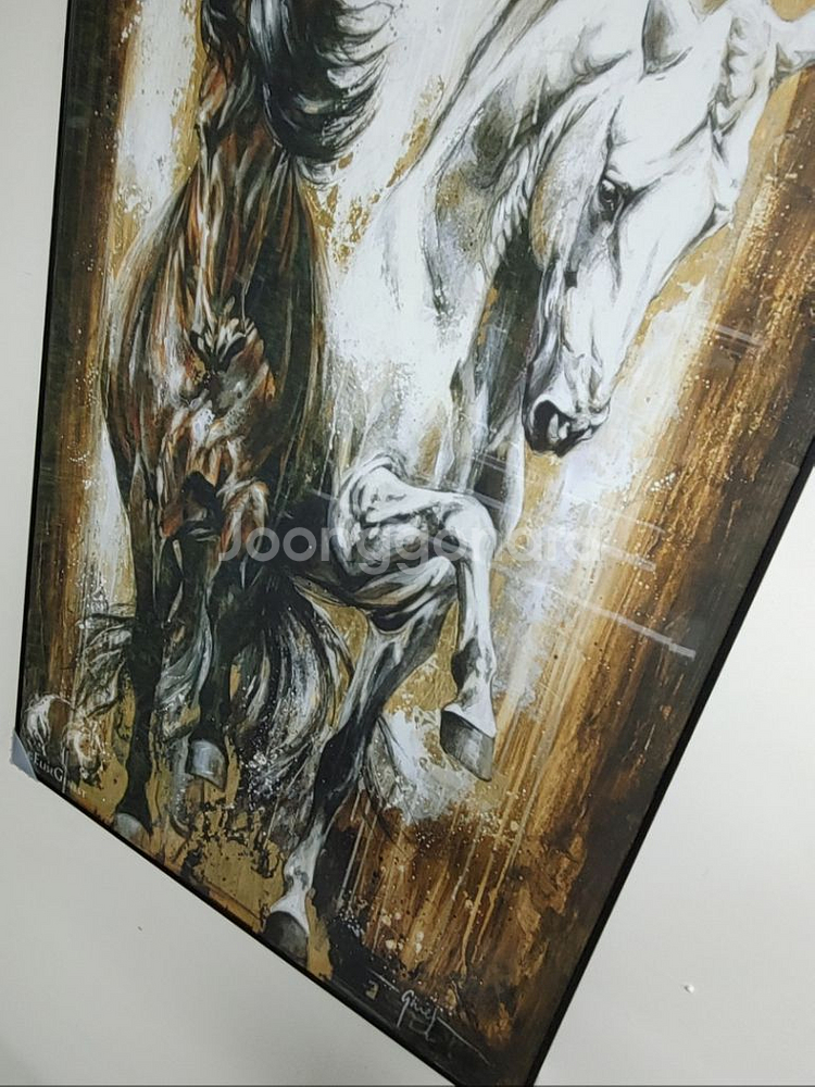 성공 말그림 말액자 대형 유화 그림 액자 인테리어 소품--6