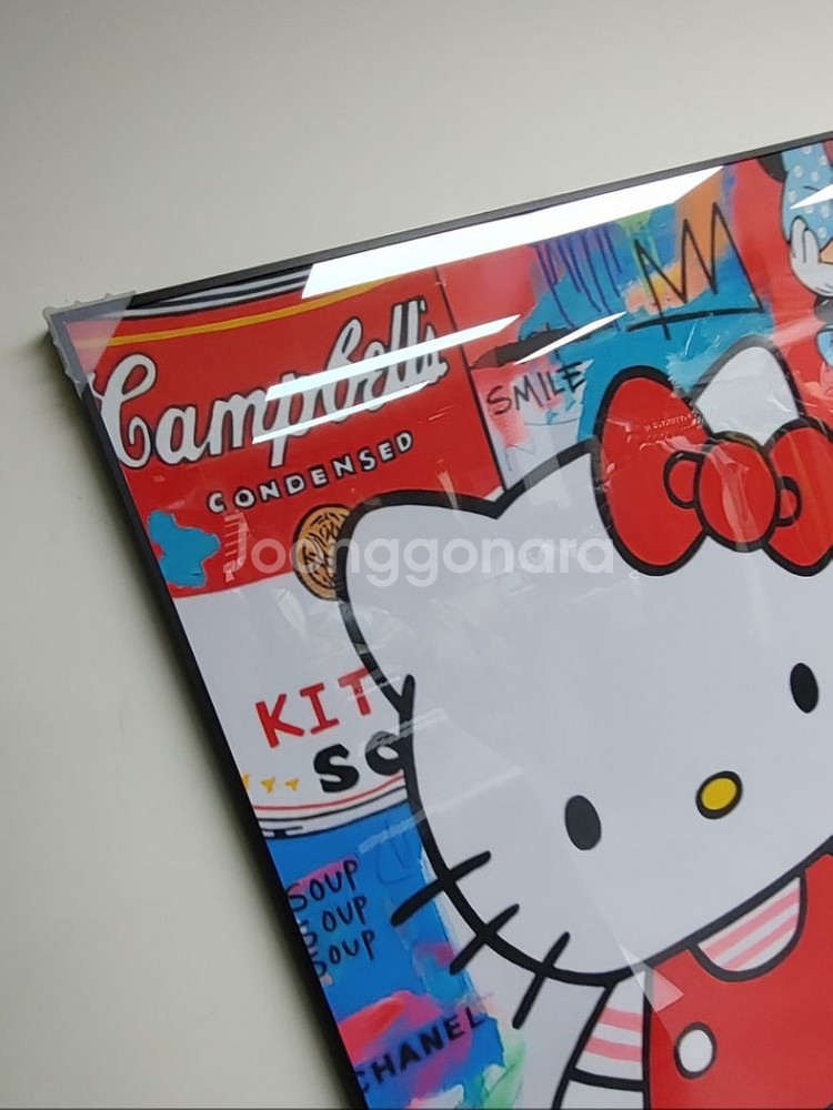 샤넬 풍 헬로키티 대형 팝아트 그림 액자 인테리어 소품--1