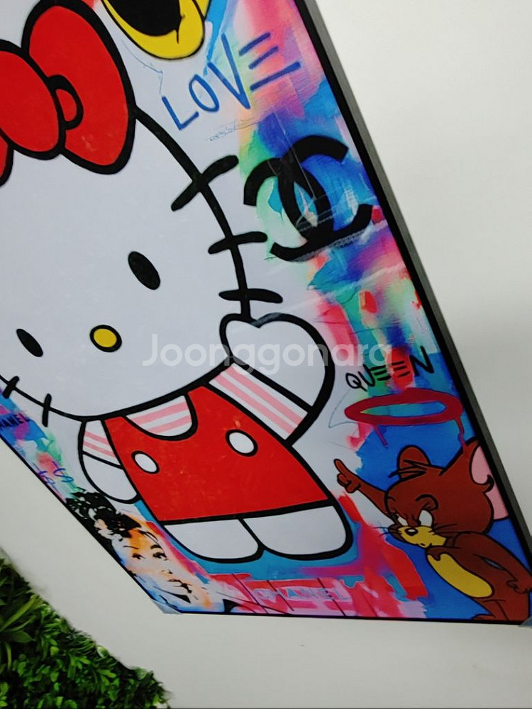샤넬 풍 헬로키티 대형 팝아트 그림 액자 인테리어 소품--9