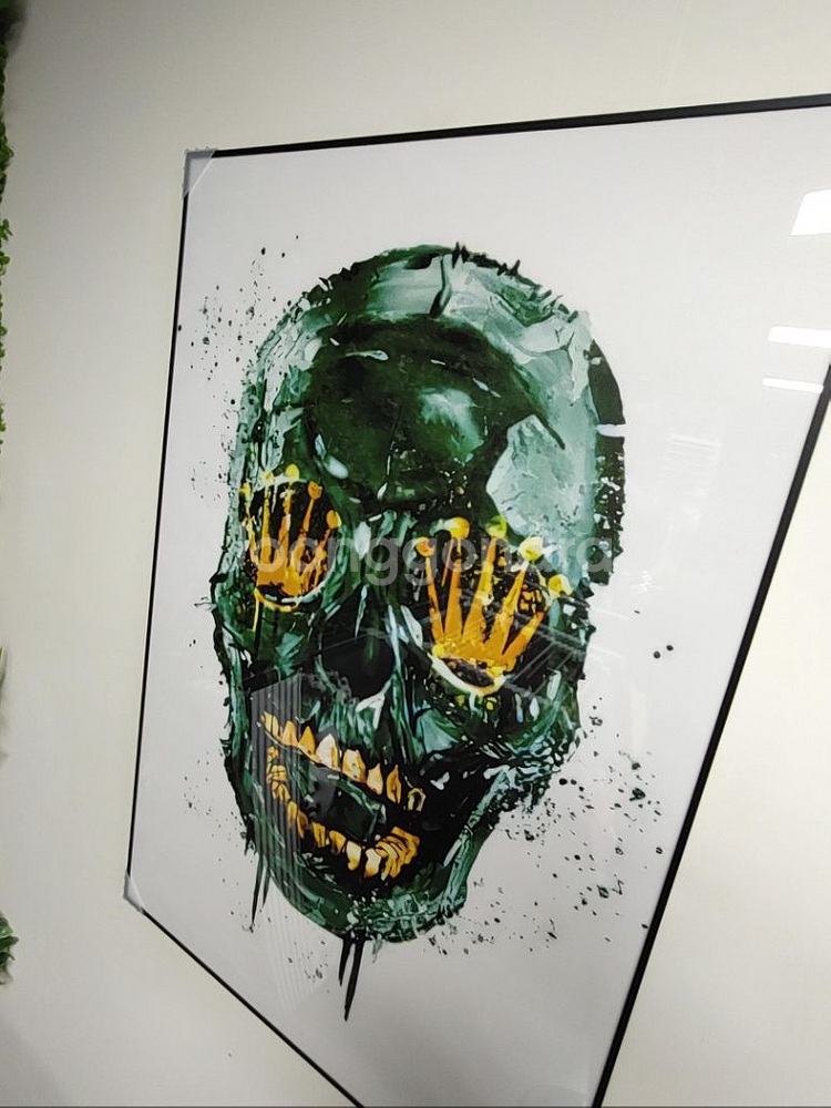 로렉스 로고 대형 해골 팝아트 그림 액자 인테리어 소품--5