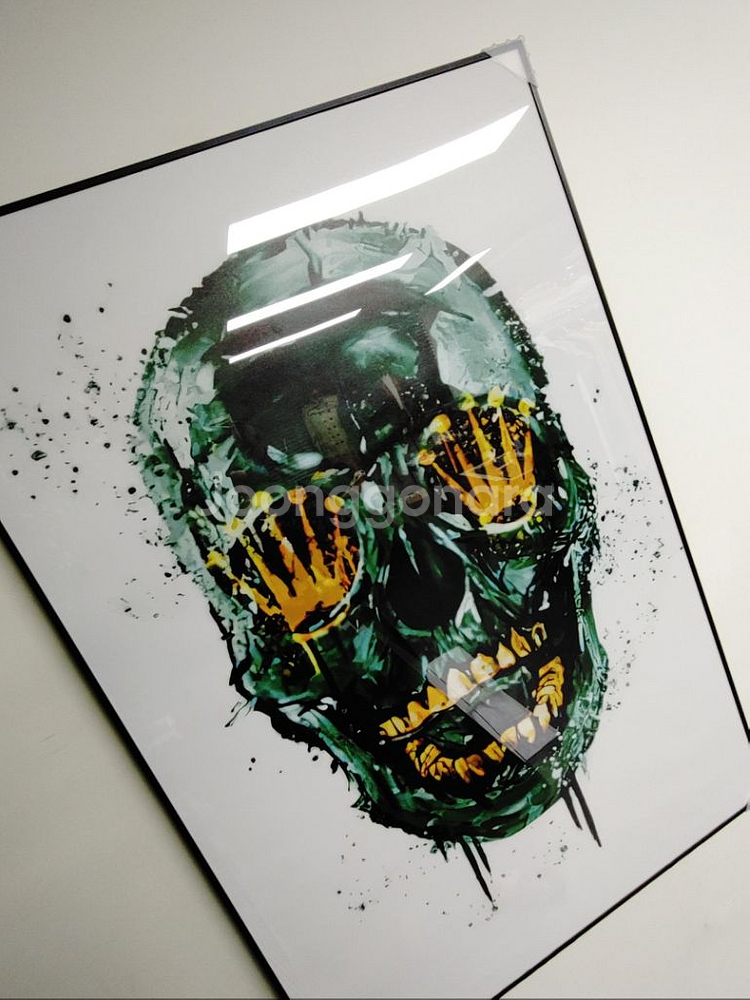 로렉스 로고 대형 해골 팝아트 그림 액자 인테리어 소품--3