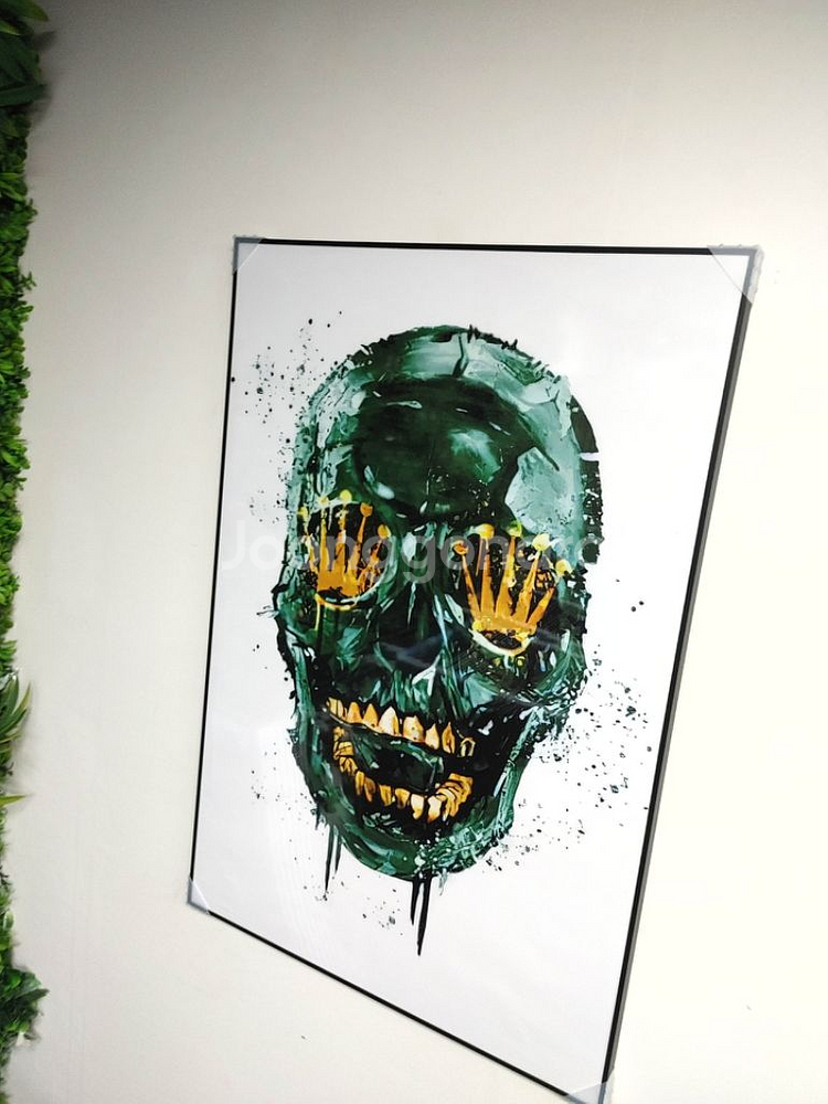 로렉스 로고 대형 해골 팝아트 그림 액자 인테리어 소품--4