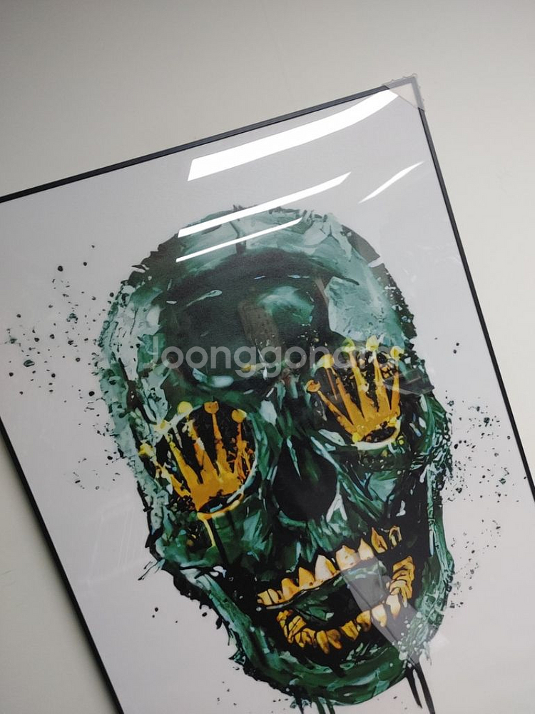 로렉스 로고 대형 해골 팝아트 그림 액자 인테리어 소품--7