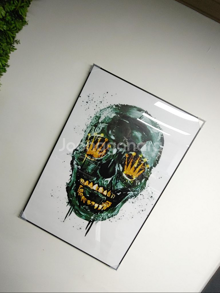로렉스 로고 대형 해골 팝아트 그림 액자 인테리어 소품--6