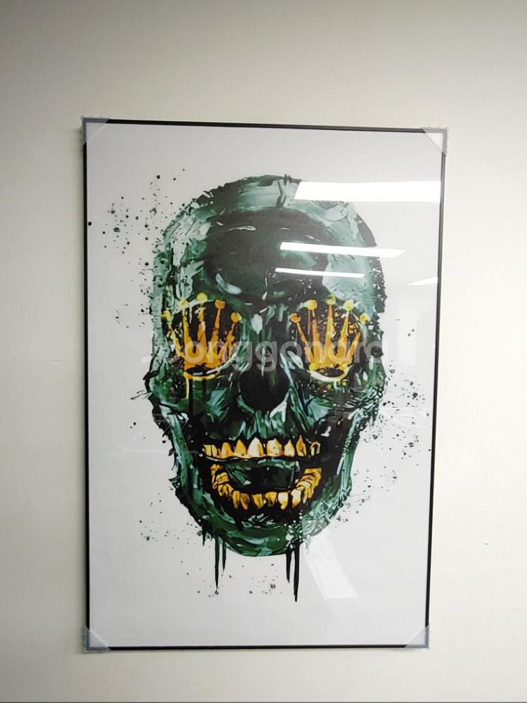 로렉스 로고 대형 해골 팝아트 그림 액자 인테리어 소품--8