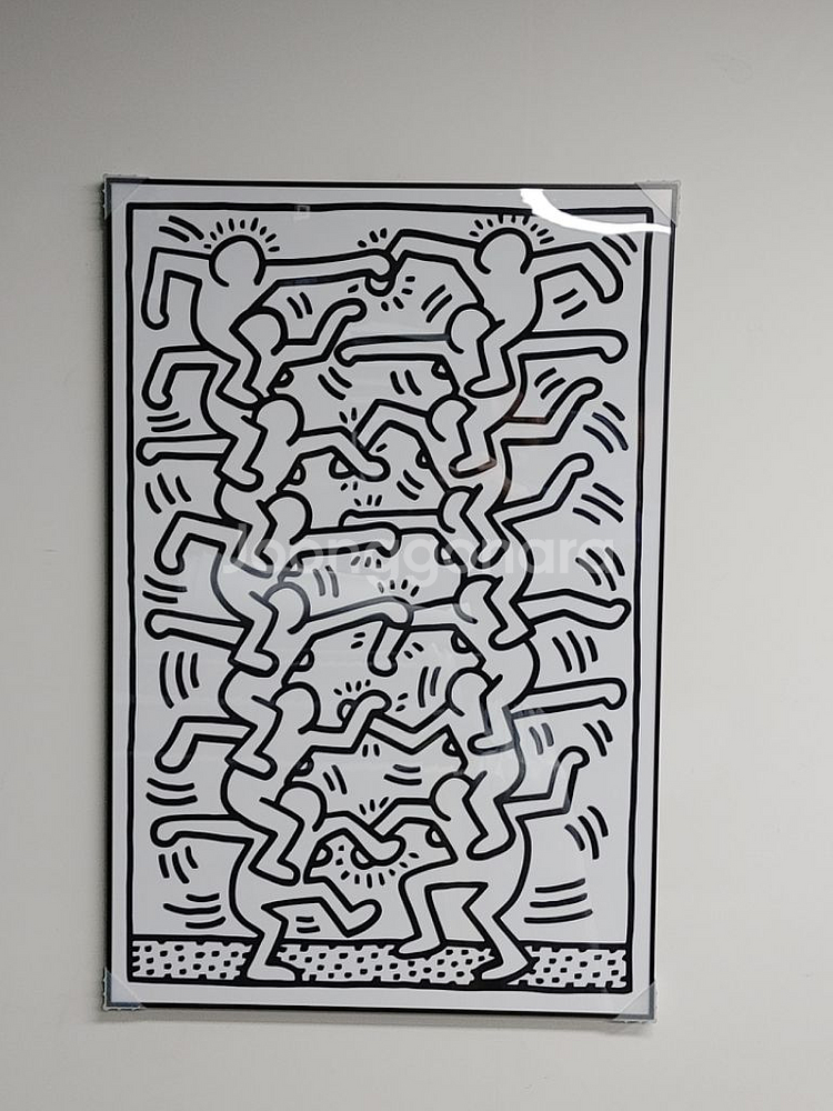 키스해링 초대형 팝아트 그림 액자 대형 인테리어 소품--2