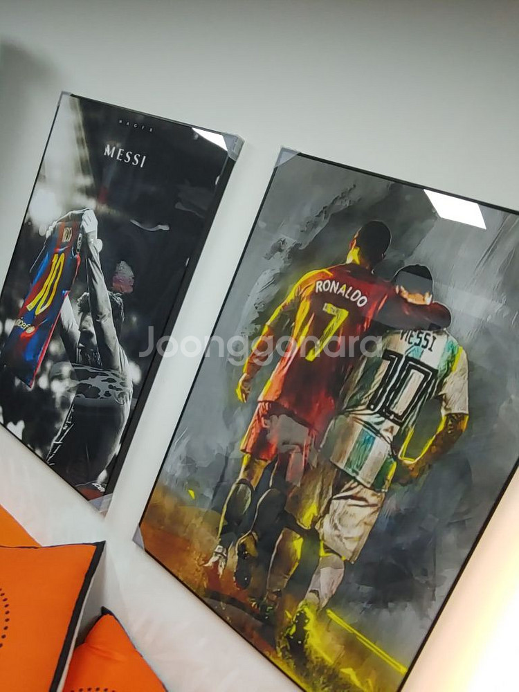 축구 스타 메시 호날두 대형 팝아트 그림 액자 축구액자--2
