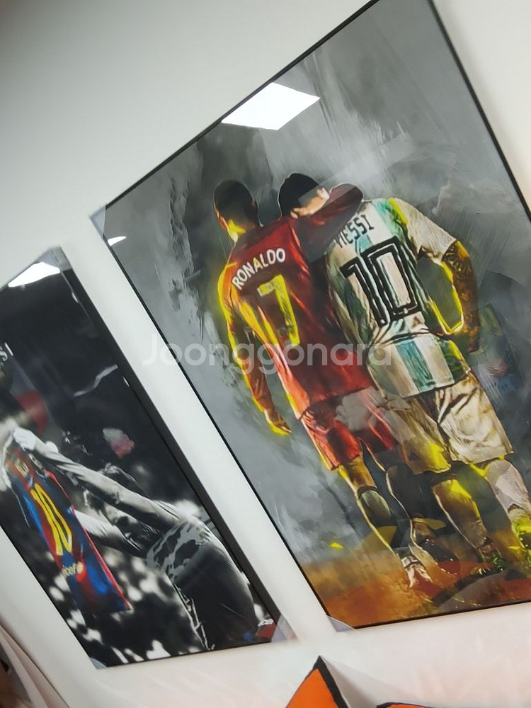 축구 스타 메시 호날두 대형 팝아트 그림 액자 축구액자--4