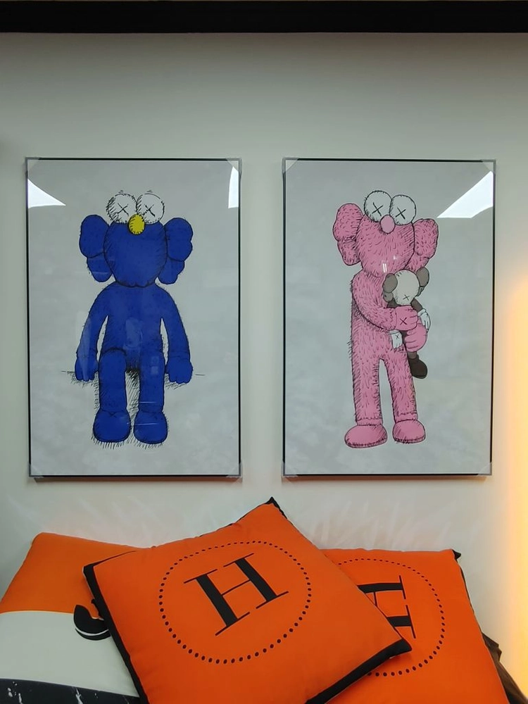 베어브릭 카우스 세서미스트리트 대형 그림 액자 피규어 이미지