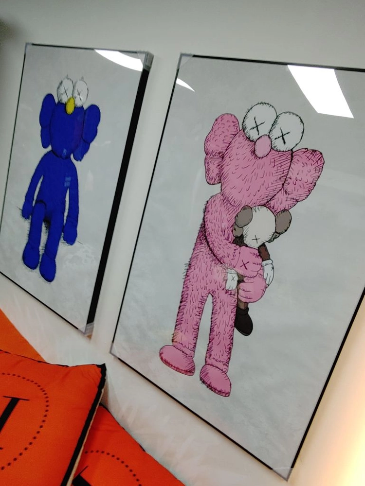 베어브릭 카우스 세서미스트리트 대형 그림 액자 피규어 이미지