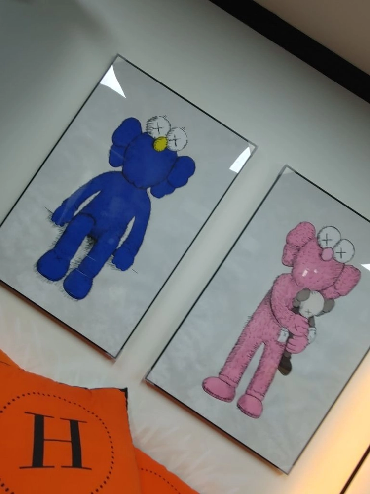 베어브릭 카우스 세서미스트리트 대형 그림 액자 피규어 이미지
