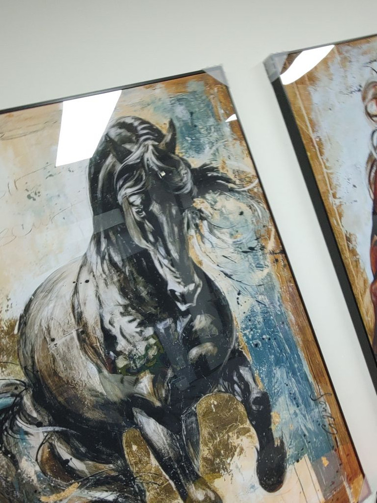 성공 말그림 말액자 대형 유화 그림 액자 인테리어 소품 이미지