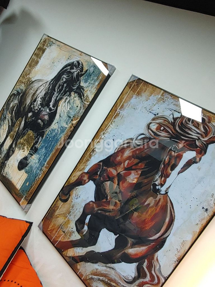 성공 말그림 말액자 대형 유화 그림 액자 인테리어 소품--5