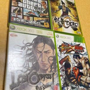 XBOX 360 게임 cd/ 검호제로, gta , 철권