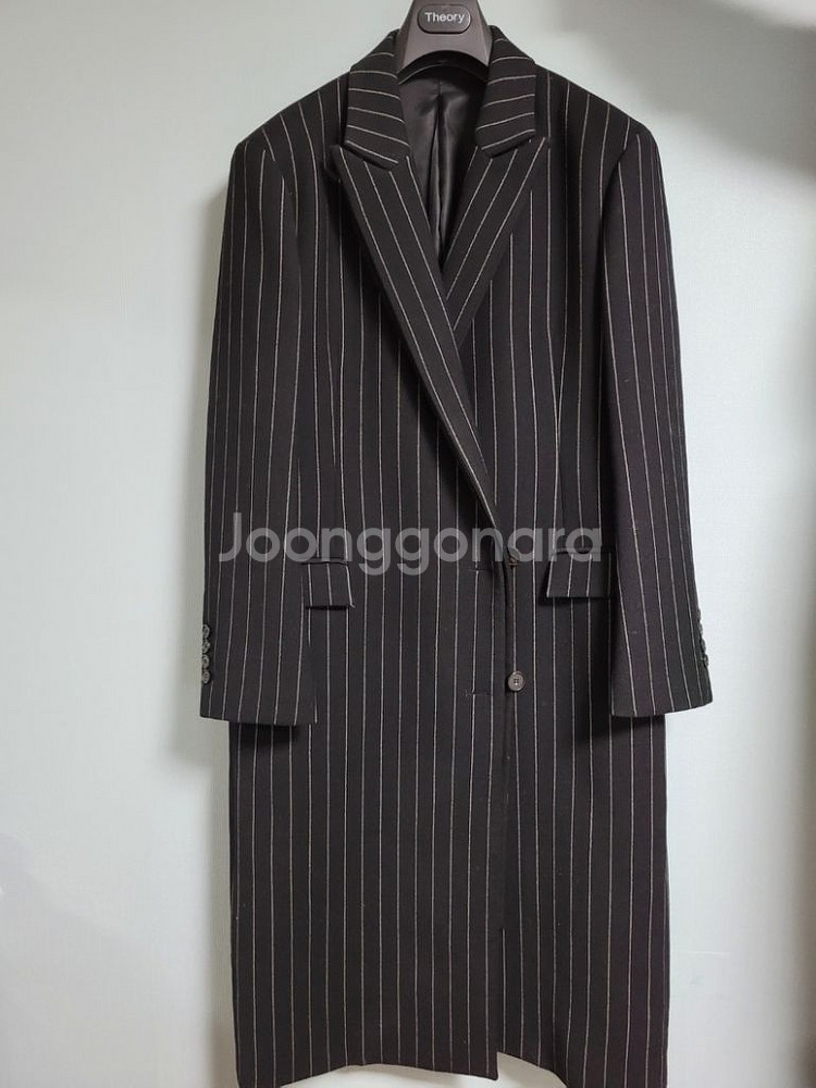 준지17fw 스트라이프 레이어드 코트(38)--0