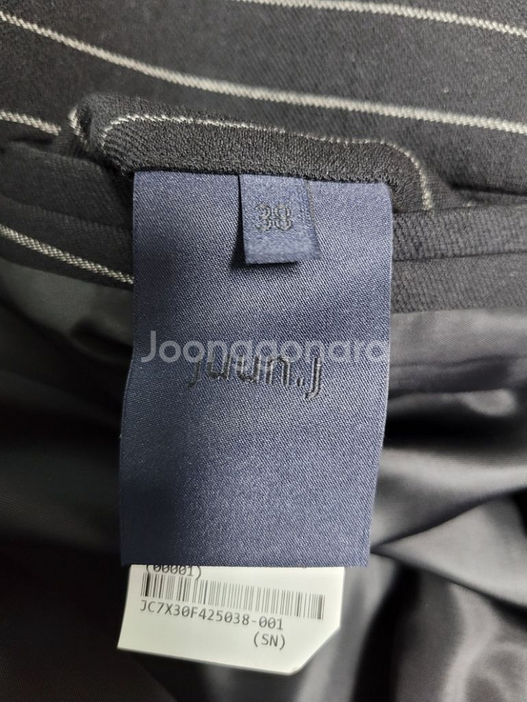 준지17fw 스트라이프 레이어드 코트(38)--5