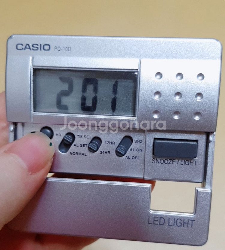 카시오 PQ 10D 알람시계 타이머 타임워치 스톱워치--3