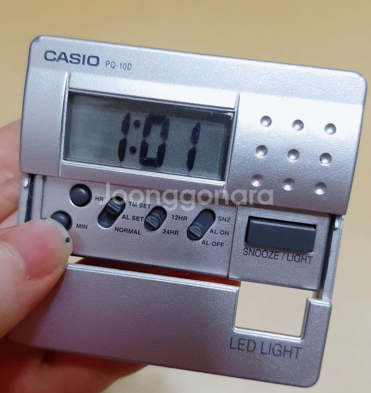 카시오 PQ 10D 알람시계 타이머 타임워치 스톱워치--2