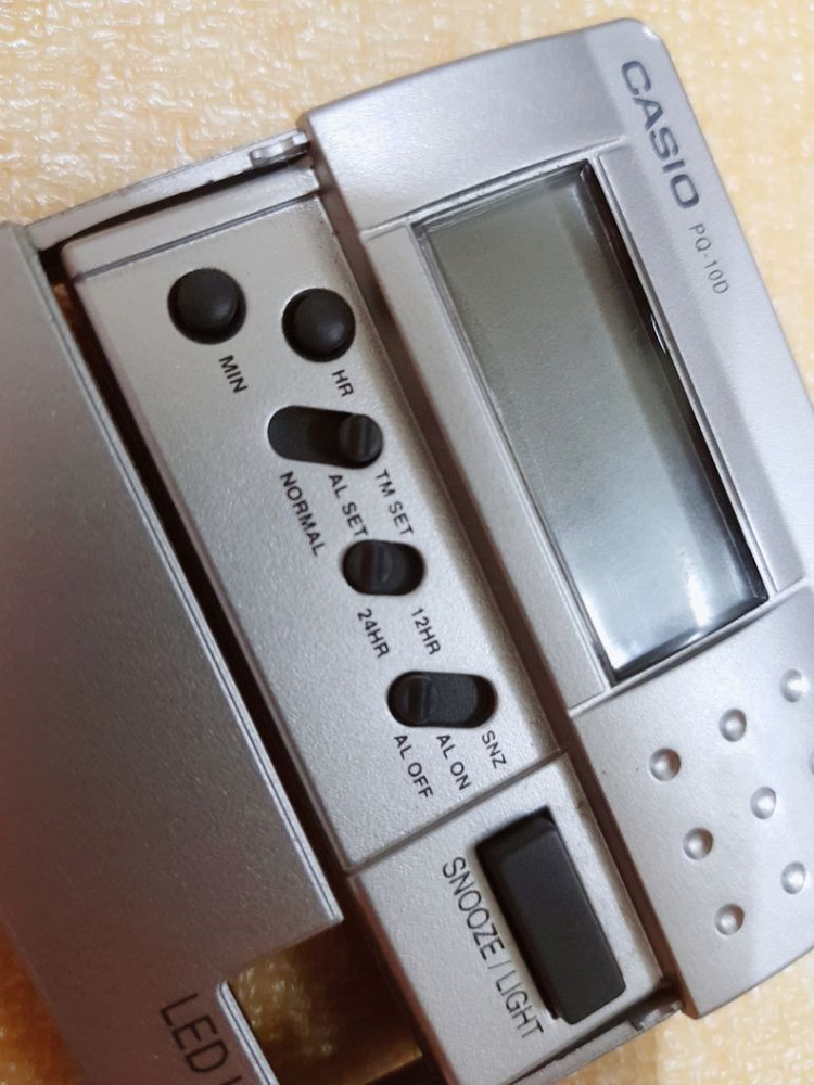 카시오 PQ 10D 알람시계 타이머 타임워치 스톱워치 이미지