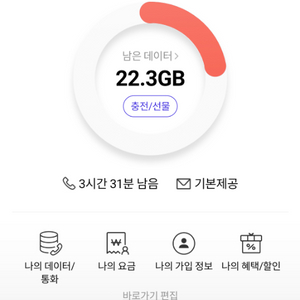 skt데이터 2기가 팝니다